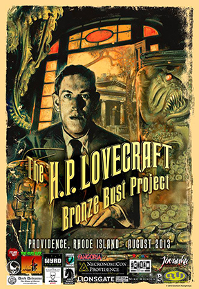 H.P. Lovecraft Bronze Bust